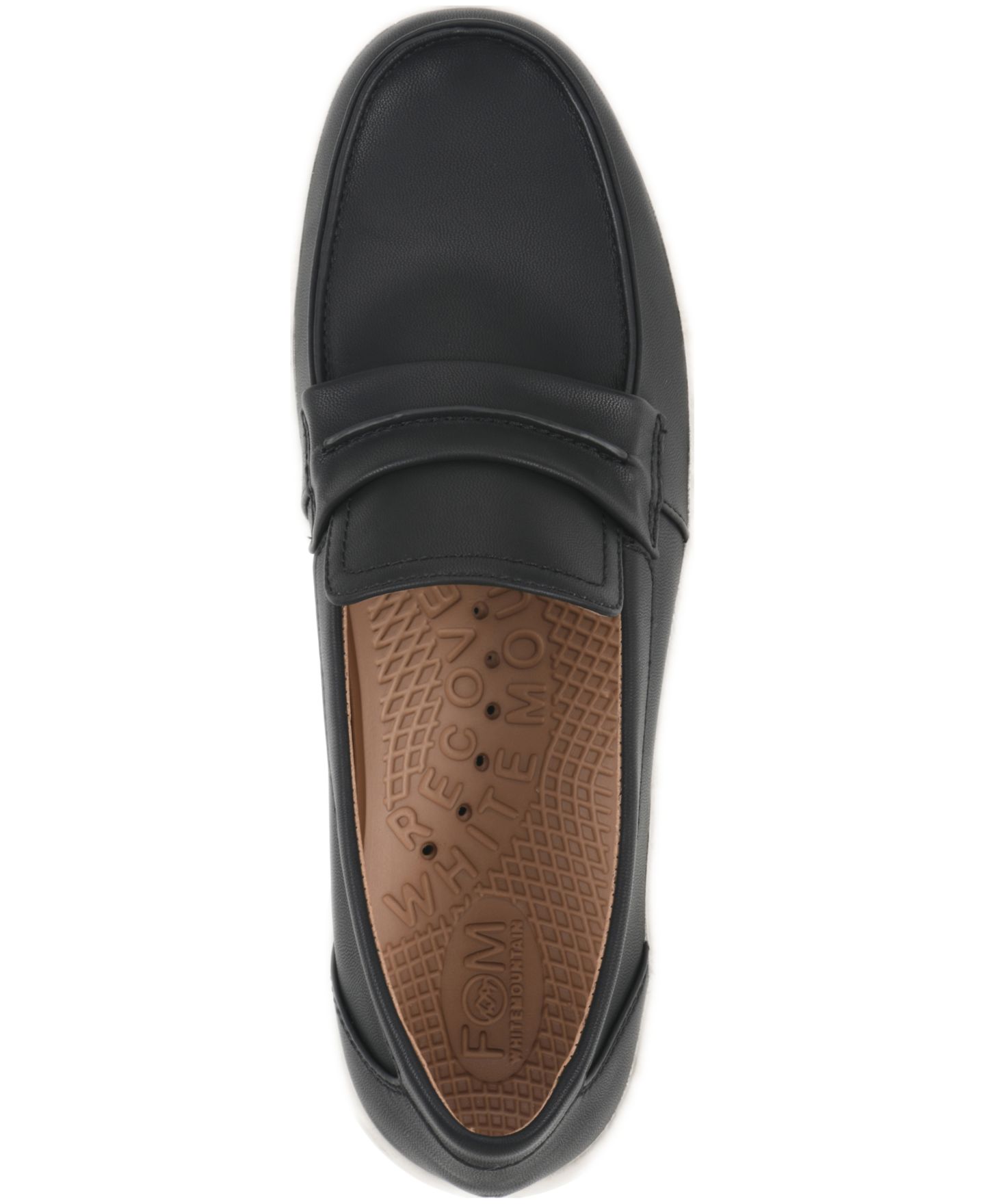 Женские туфли White Mountain Nocci FOM Recovery Penny Loafer, цвет: Чёрный гладкий — фото 4