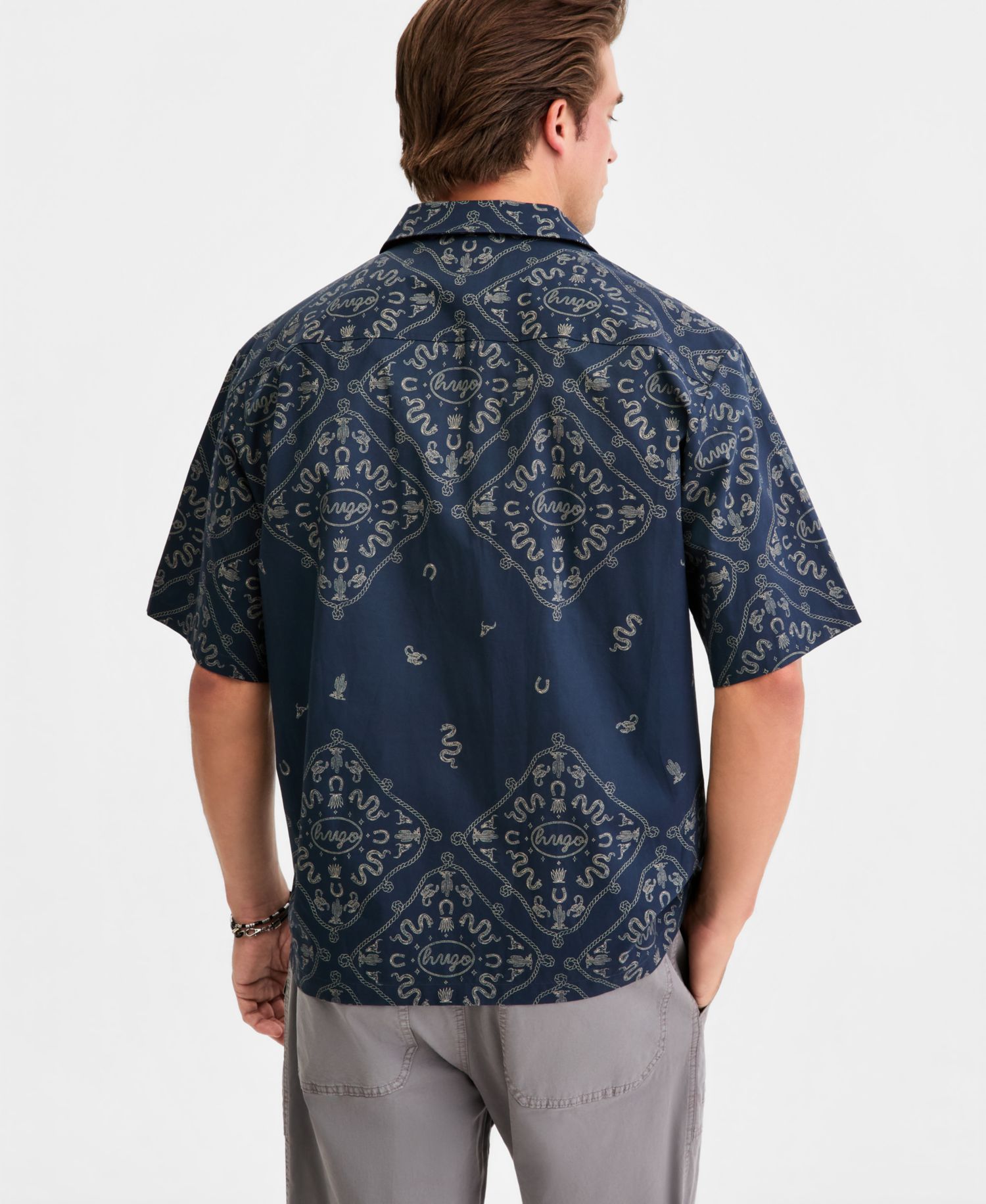 Men's Eligino Casual Short-Sleeve Shirt
