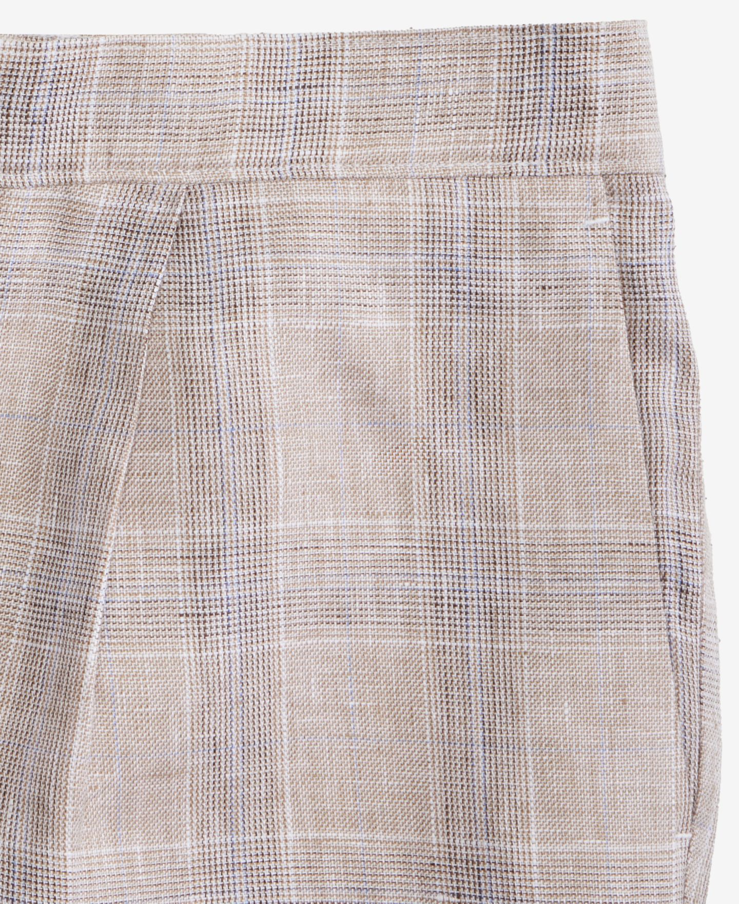 Мужские шорты Club Room Dash Plaid Linen, цвет: Льняной клетчатый песочный — фото 4