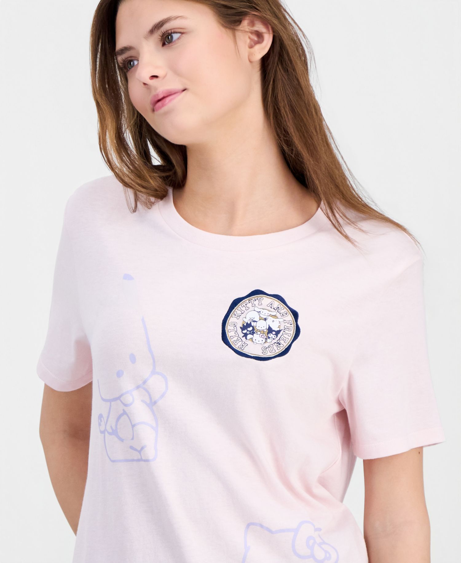 Juniors' Hello Kitty Pochacco Crewneck Tee