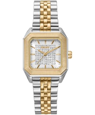 Women's Signature Shape Quartz Two-Tone Stainless Steel Bracelet Watch 27x34mm