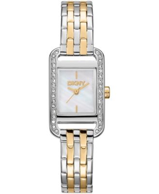 Women's Signature Shape Quartz Two-Tone Stainless Steel Bracelet Watch 20x33mm