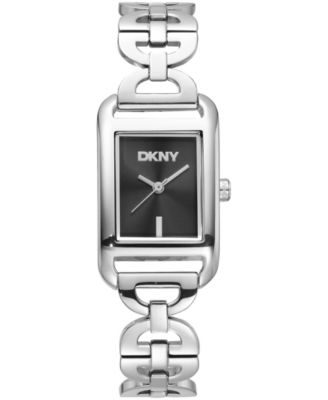 Women's Open Link Quartz Stainless Steel Bracelet Watch 21x34mm