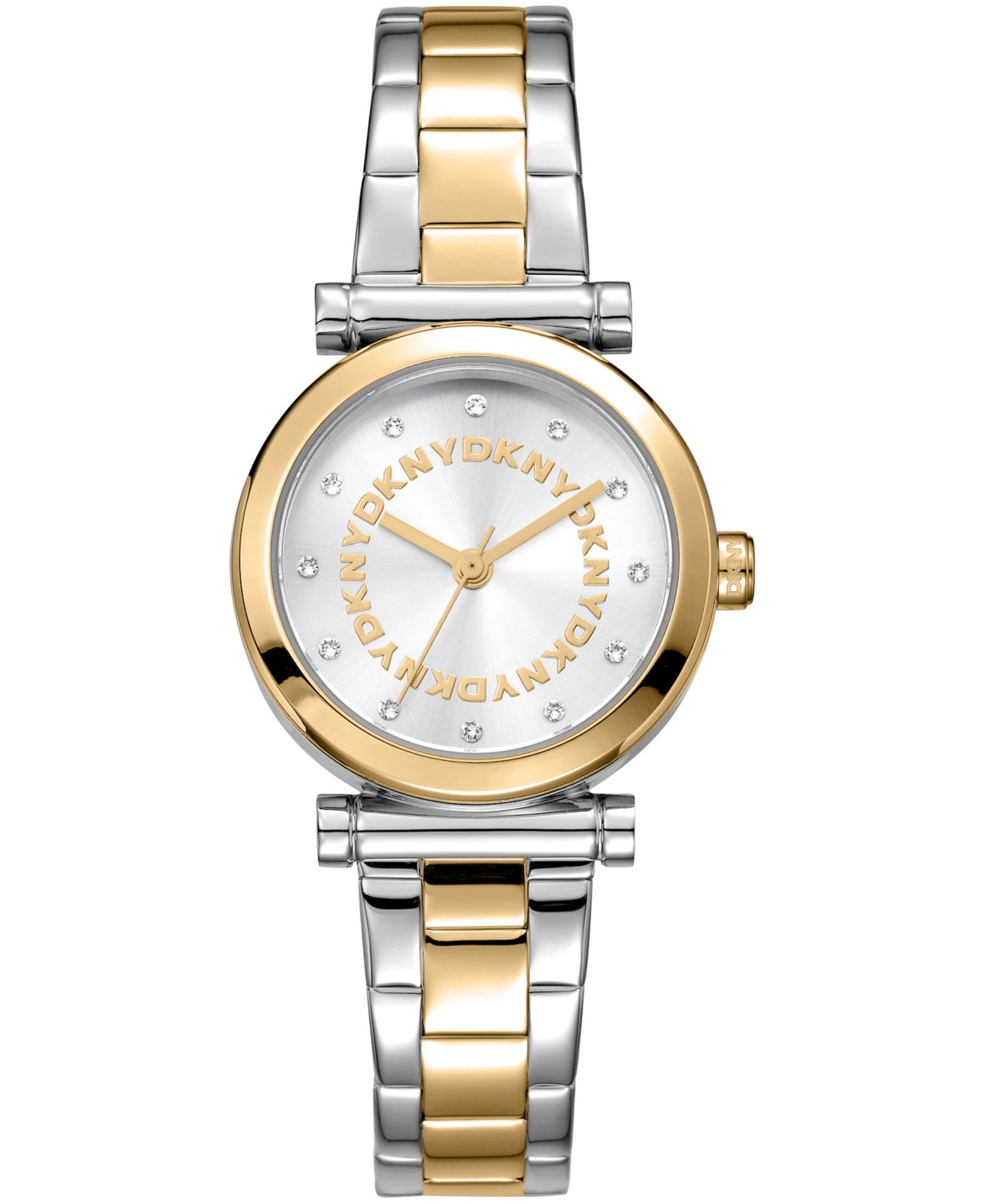 Женские часы DKNY Essentials Quartz Two-Tone Stainless Steel Bracelet Watch 28mm — фото 1