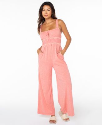 Women's Clover Sleeveless Square Neck Jumpsuit