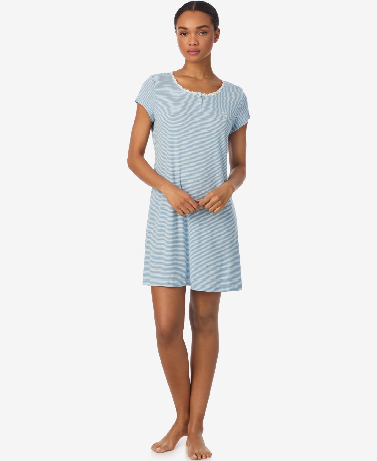 Женские Lauren Ralph Lauren Women's Round Neck Nightgown — фото 1