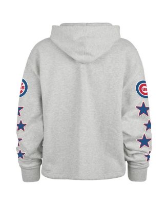 Women's Heather Gray Chicago Cubs Plus Size Starry Eye Hoodie