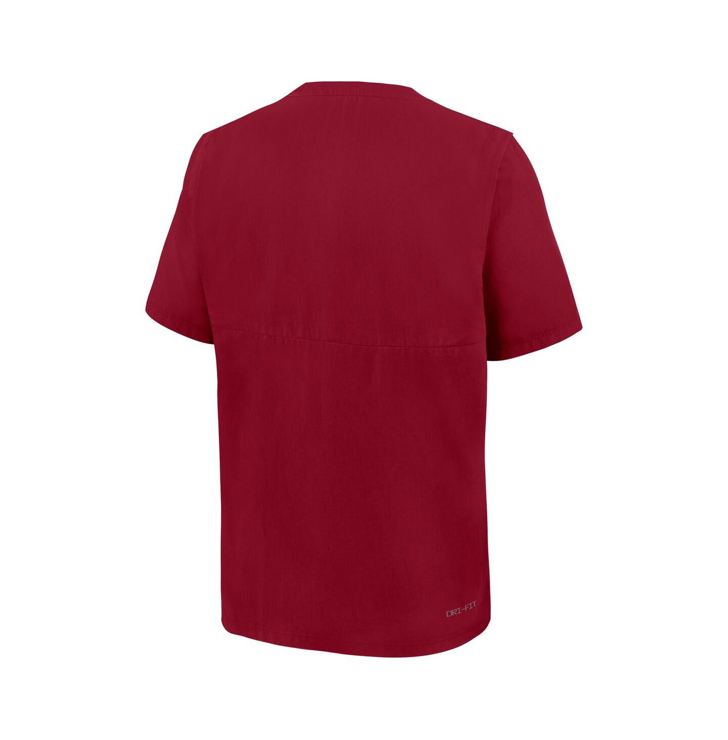 Nike Men's Crimson Washington State Cougars Dri-FIT Quarter-Zip Windshirt — фото 3