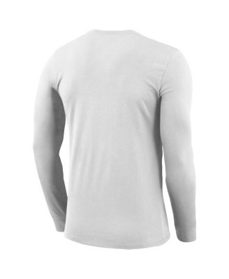 Men's White North Carolina Tar Heels 2026 On-Court Bench Long Sleeve T-Shirt