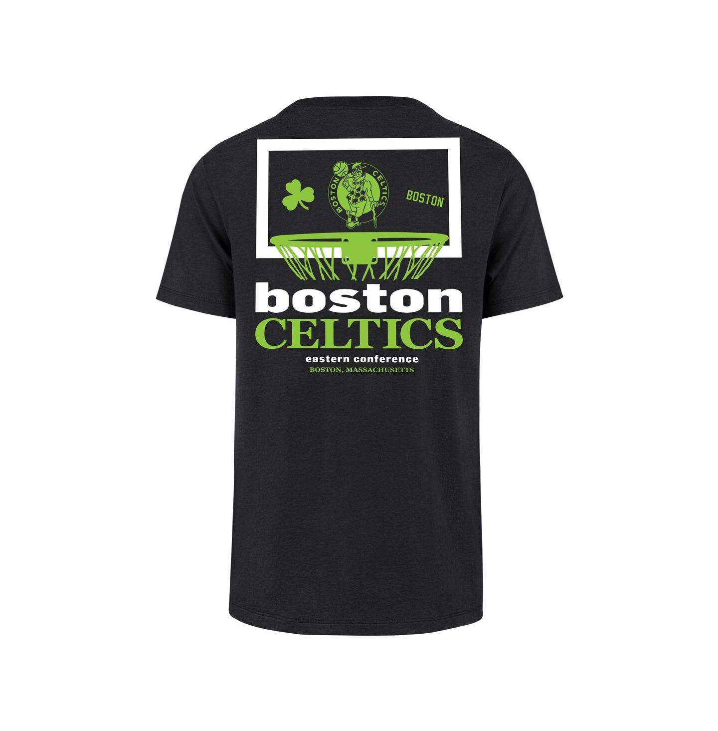 Мужская футболка '47 Brand Black Boston Celtics City Edition Backboard — фото 3