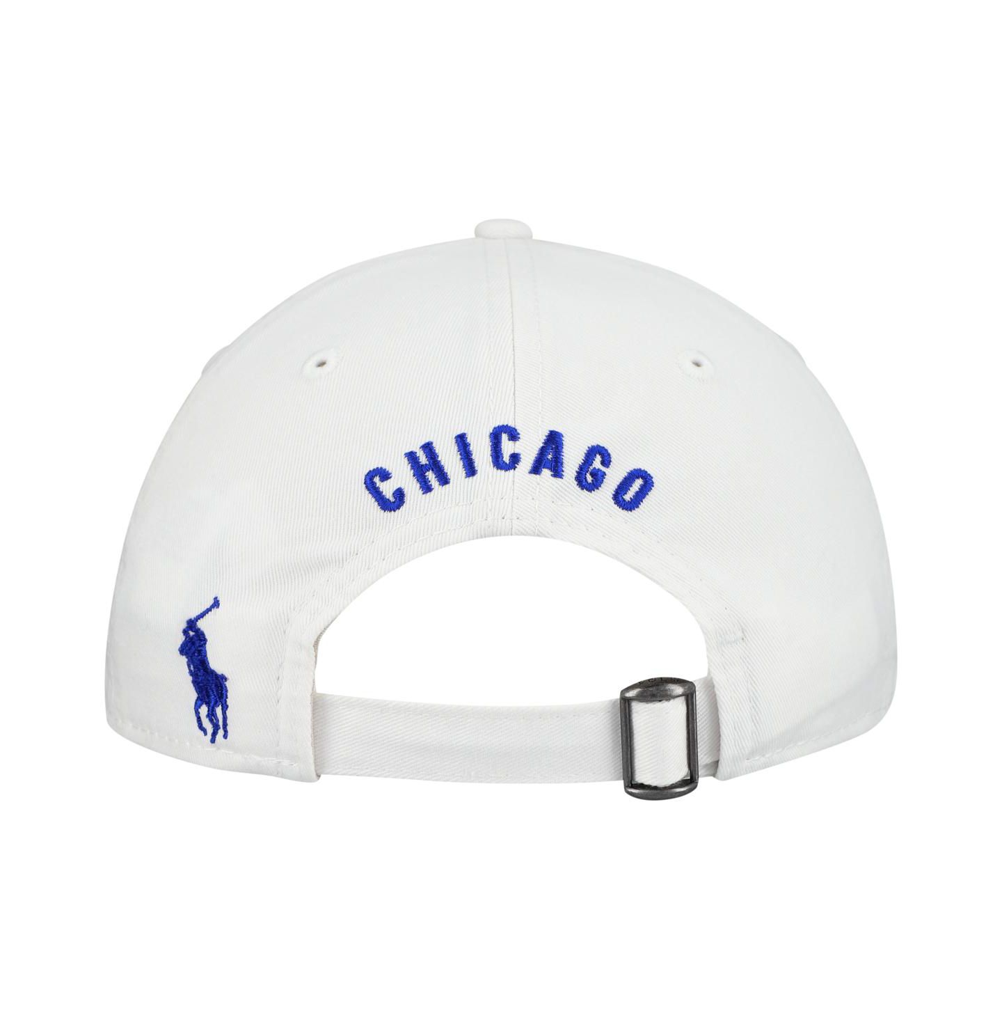 Мужская кепка New Era Ralph Lauren x MLB White Chicago Cubs 9TWENTY Adjustable Hat — фото 4