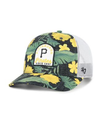 Men's Black Pittsburgh Pirates Tei Beachside Adjustable Trucker Hat
