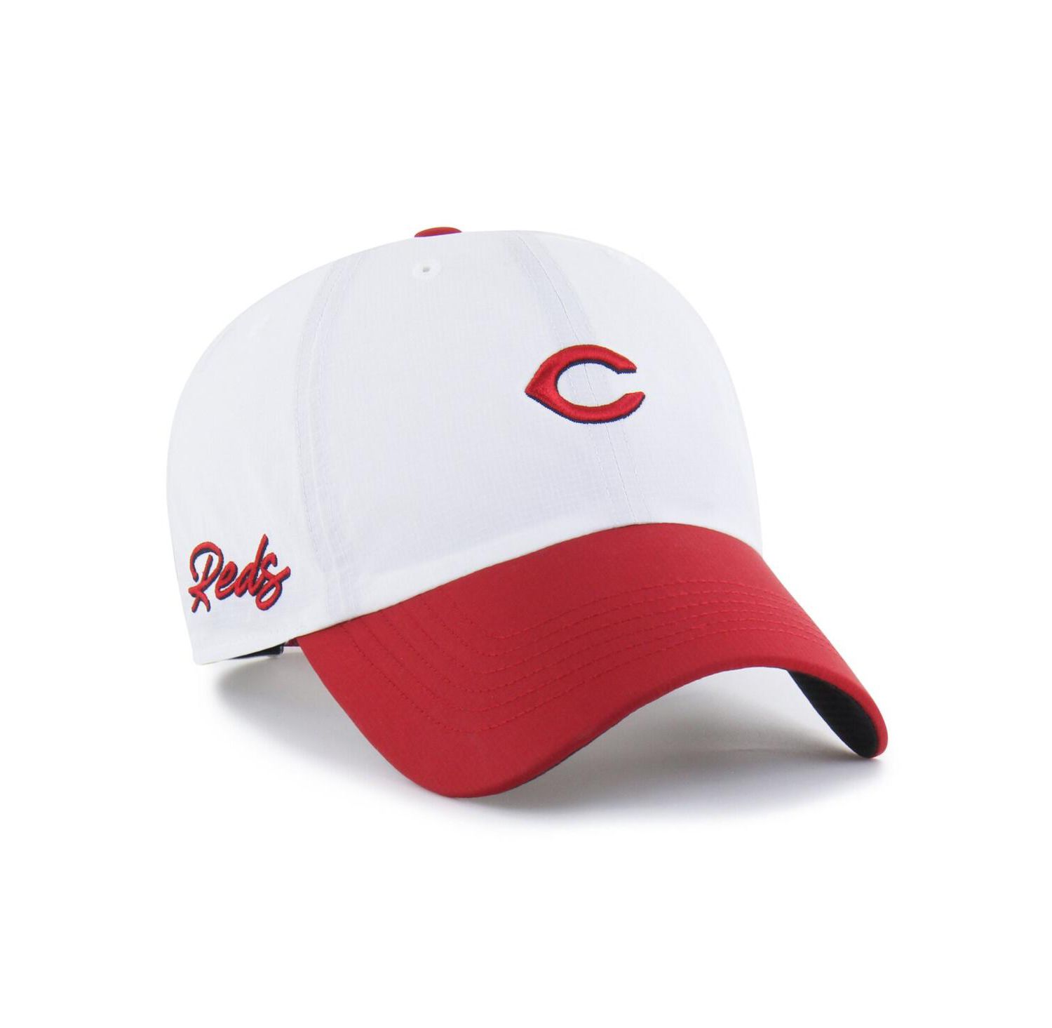 Men's White/Red Cincinnati Reds Vista Mini Clean Up Brrr Adjustable Hat