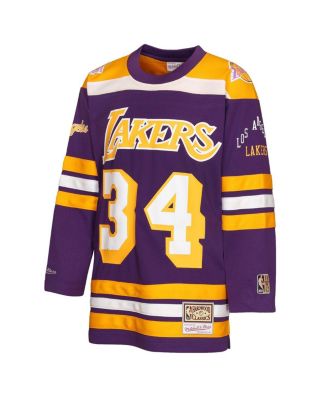 Big Boys and Girls Shaquille O'Neal Purple Los Angeles Lakers Maxxed Out 2.0 Fashion Hockey Jersey