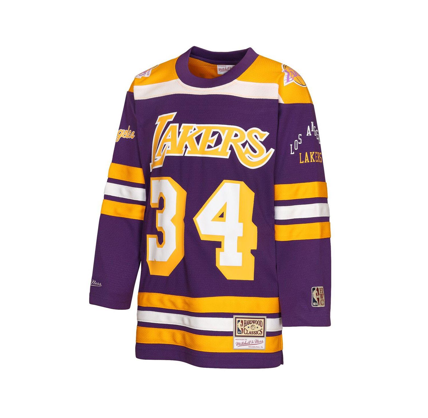 Big Boys and Girls Shaquille O'Neal Purple Los Angeles Lakers Maxxed Out 2.0 Fashion Hockey Jersey