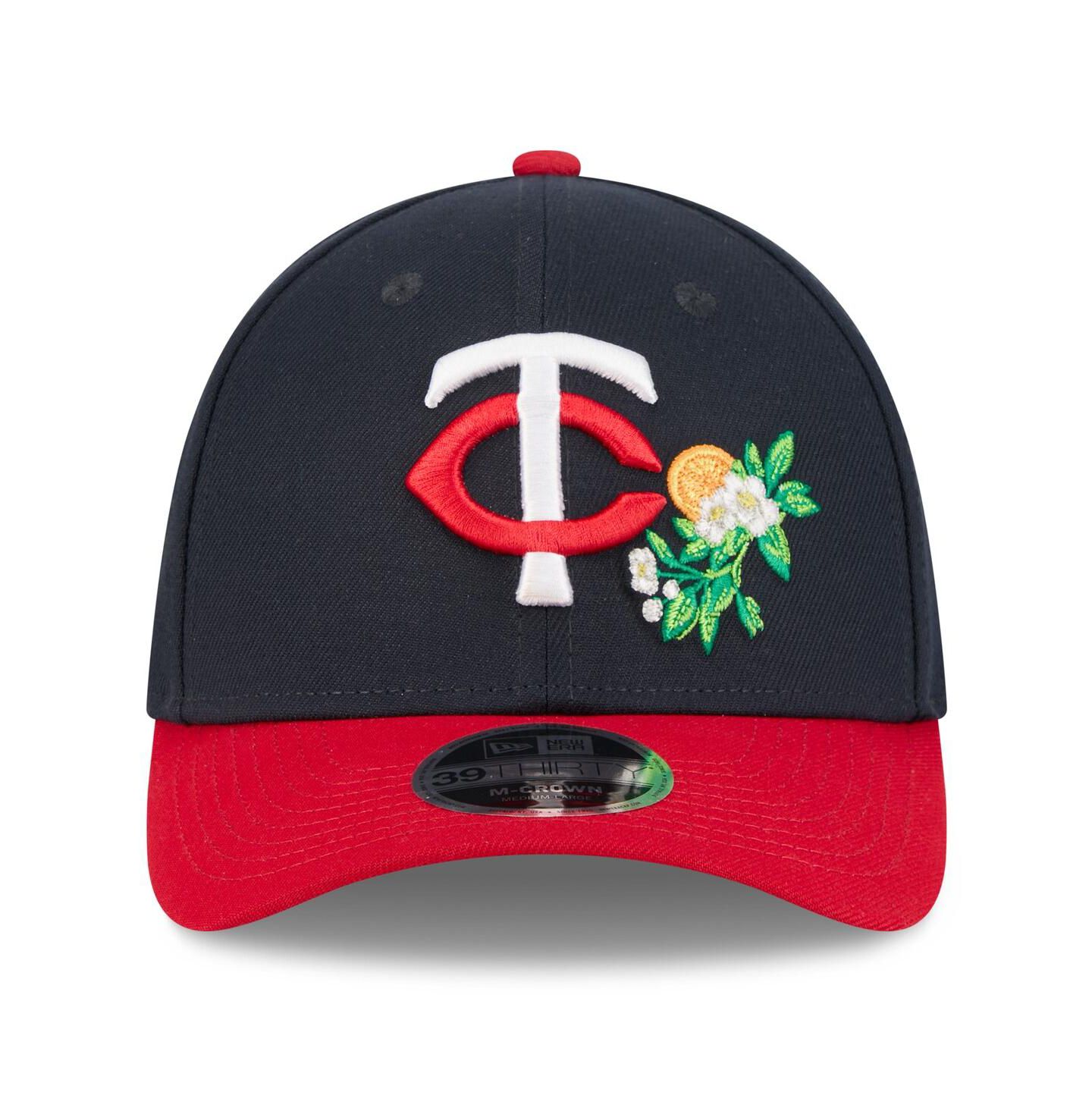 Мужская кепка New Era Navy/Red Minnesota Twins 2026 Spring Training M-Crown 39THIRTY Flex Hat — фото 2