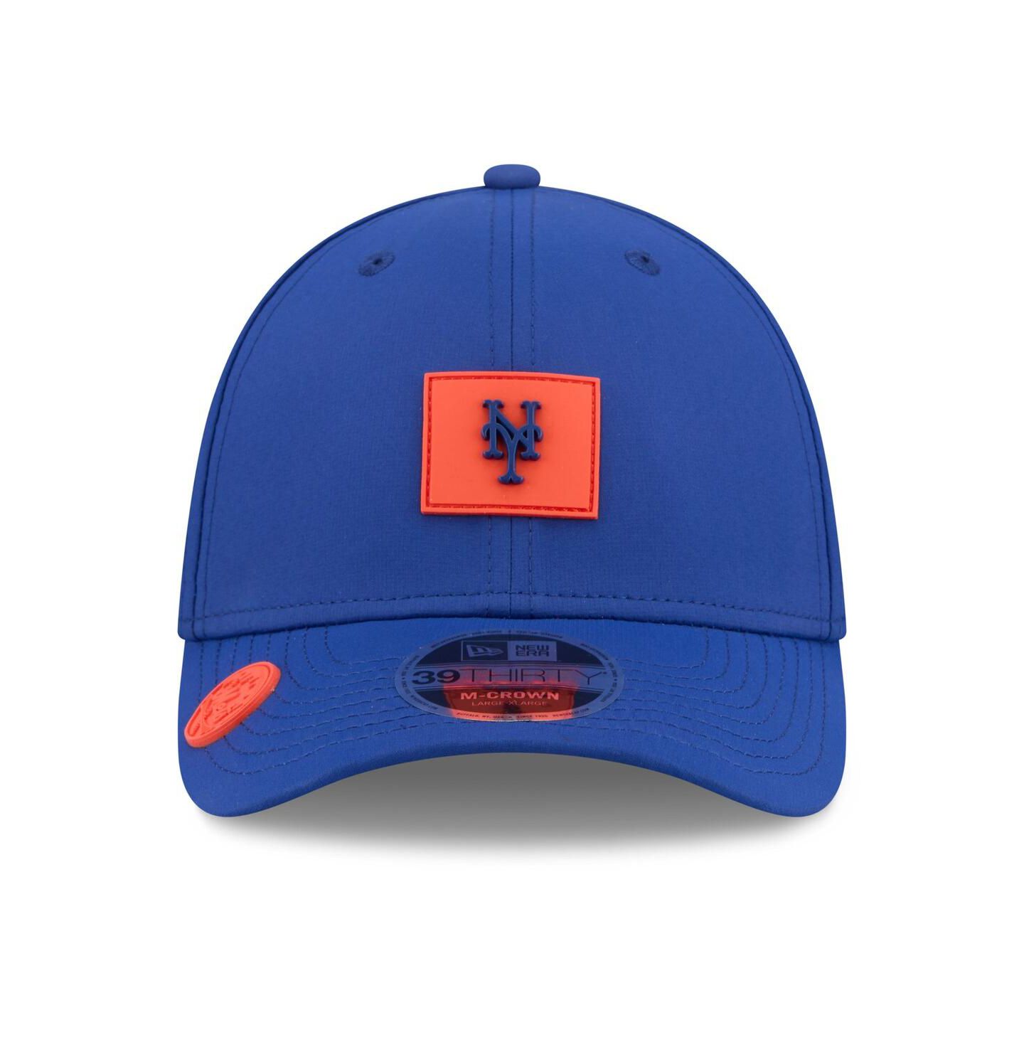 Мужская кепка New Era Royal New York Mets 2026 Clubhouse M-Crown 39THIRTY Flex Hat — фото 2