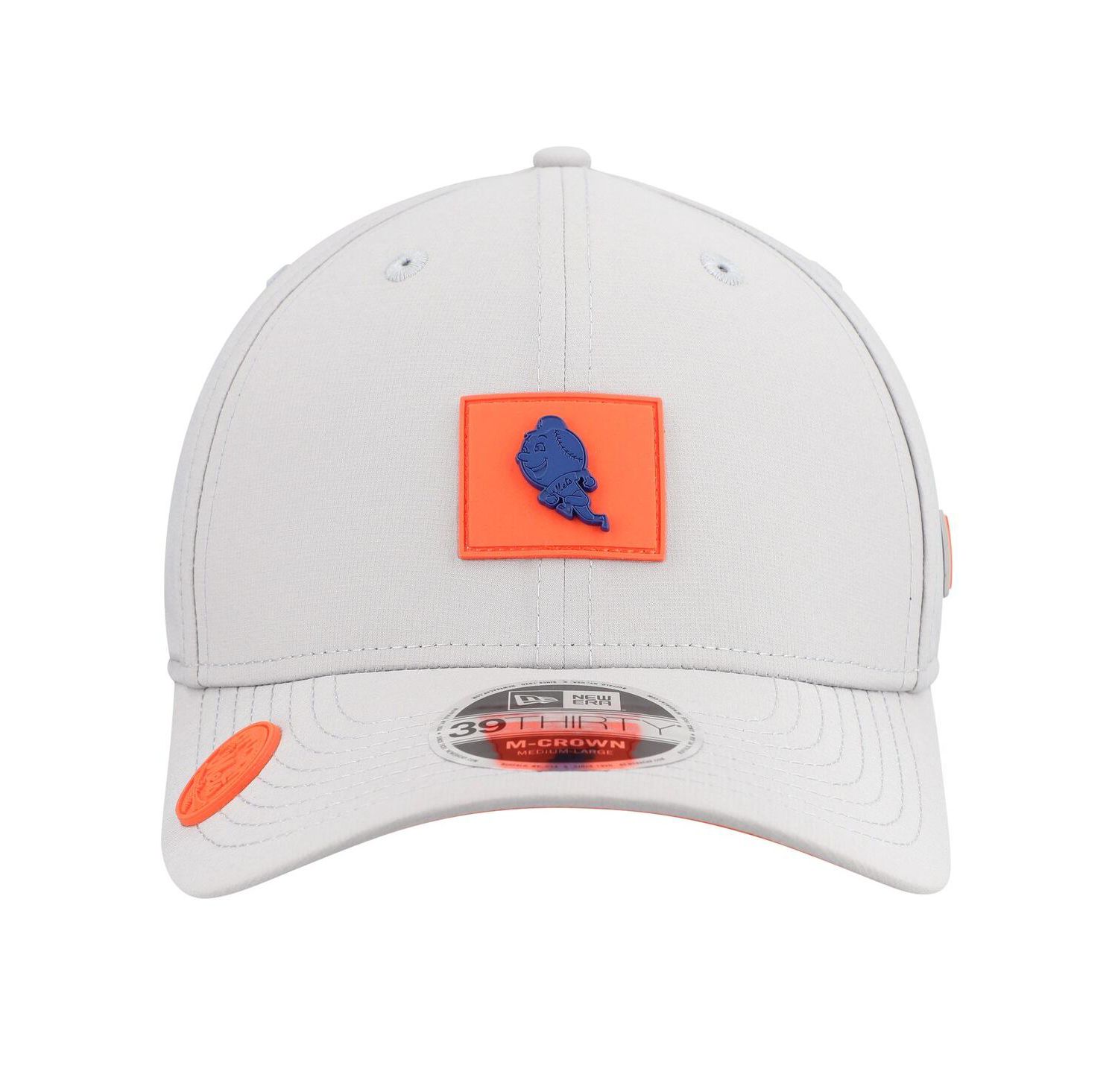 Men's Gray New York Mets 2026 Clubhouse Alternate 39THIRTY Flex Hat