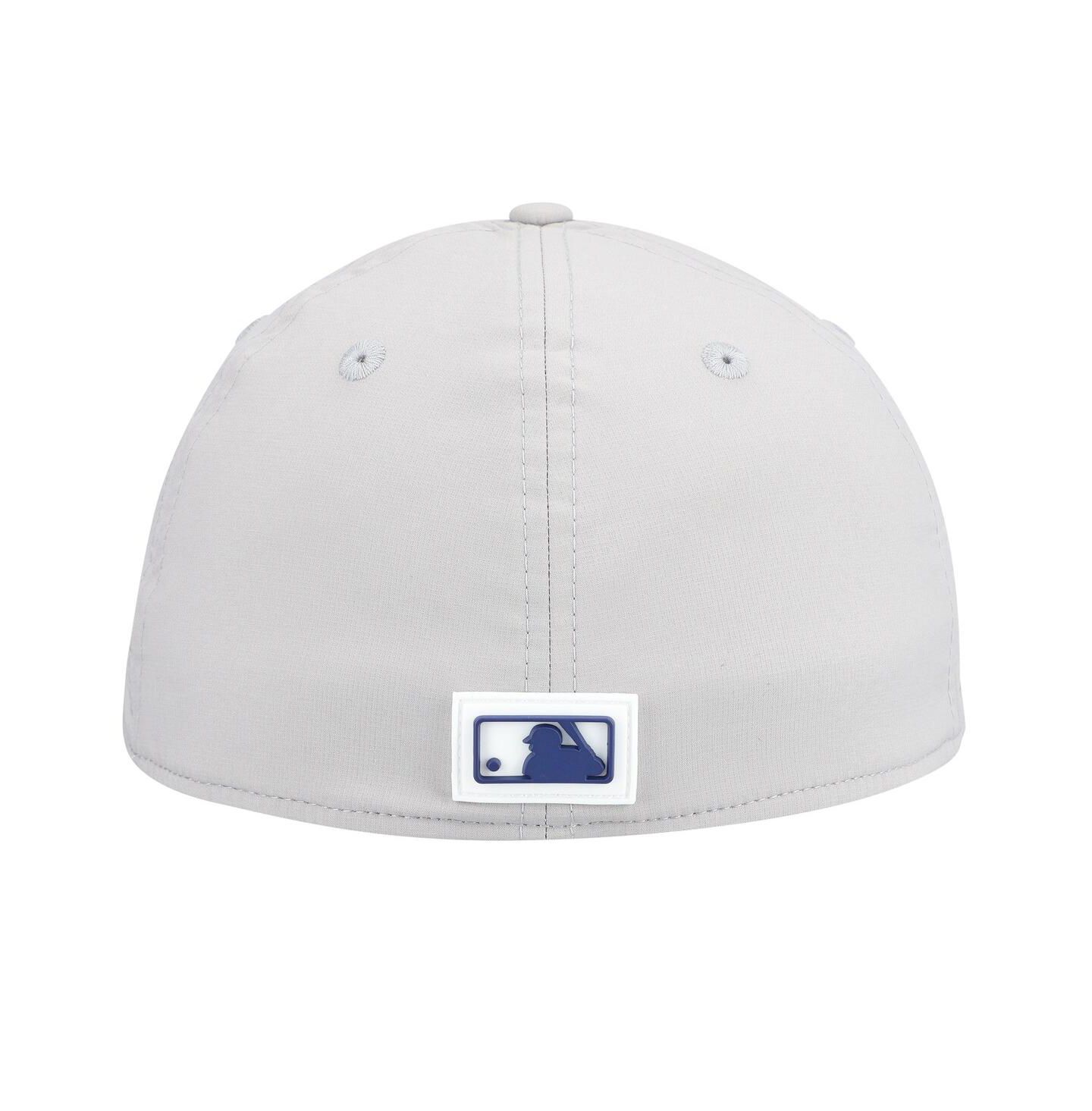 Мужская кепка New Era Gray Los Angeles Dodgers 2026 Clubhouse Alternate 39THIRTY Flex Hat — фото 4