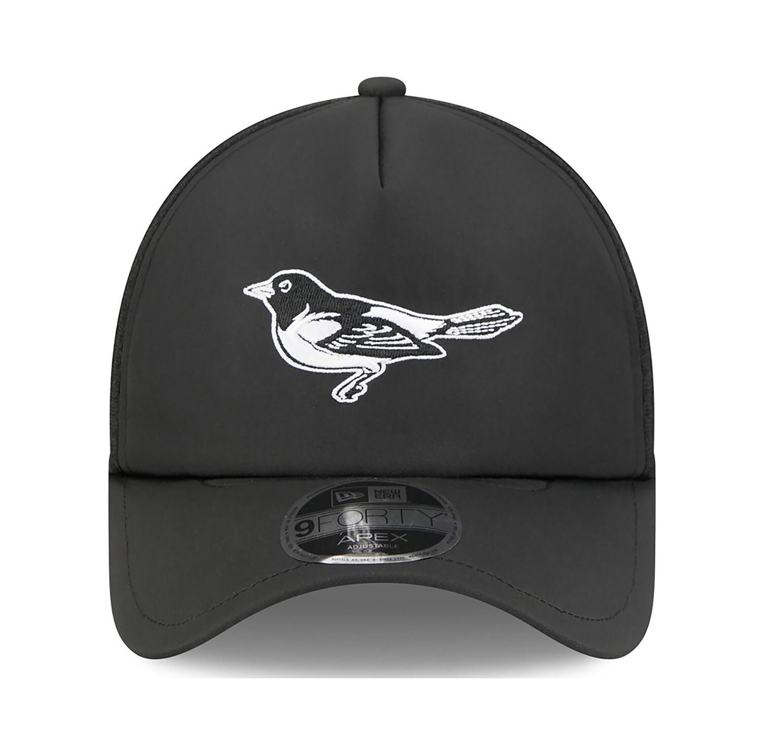Men's Black Baltimore Orioles 2026 Batting Practice Alternate Apex 9FORTY Adjustable Hat