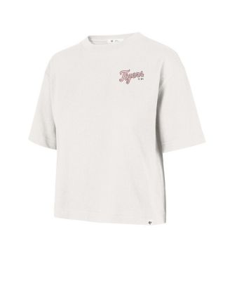 Women's Cream Detroit Tigers Love Letter Reed City T-Shirt