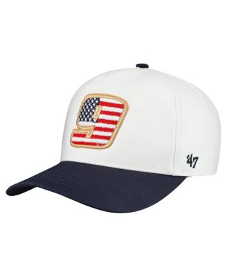 Men's White Chase Elliott Flag Fill Two-Tone Team Adjustable Hitch Hat