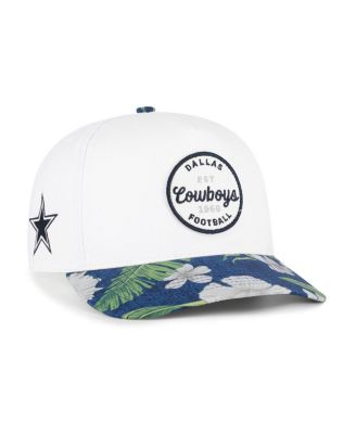 Men's White/Navy Dallas Cowboys Beach Side Hitch Adjustable Hat