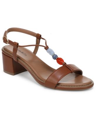 Women's Blancaa Block Heel Stone Dress Sandals
