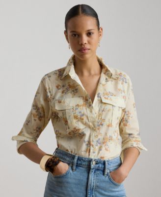 Women's Classic Fit Floral Voile Shirt