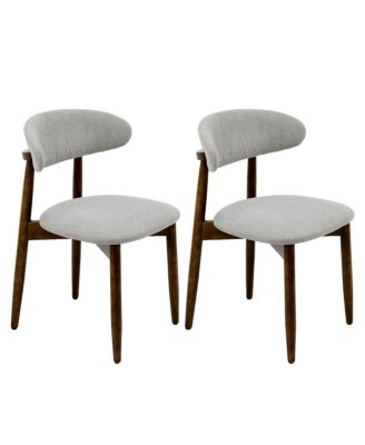 Fabric Dining Chairs Set of 2.