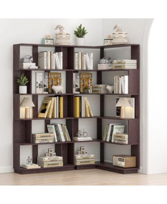 90cm Corner Bookshelf + 80cm Extendable Bookcase Set