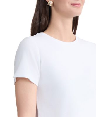 Women's Short-Sleeve Pull-On Cotton T-Shirt