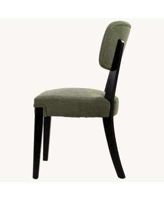 Armless Dining Chairs Set of 2 with Wood Legs