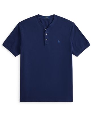 Men's Featherweight Mesh Henley Polo Shirt thumbnail 6