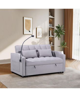 Multifunctional Foldable Sofa Bed, USB, Stand