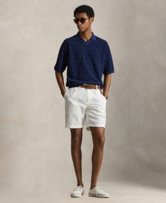 Men's Classic-Fit Cable-Knit Terry Polo Shirt thumbnail 2