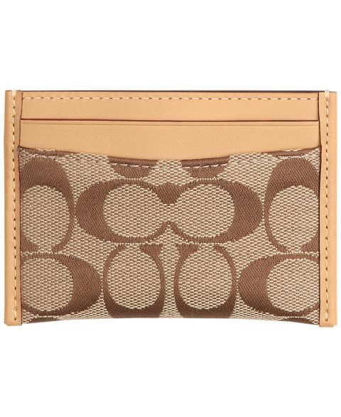 COACH Essential Signature Jacquard Card Case
