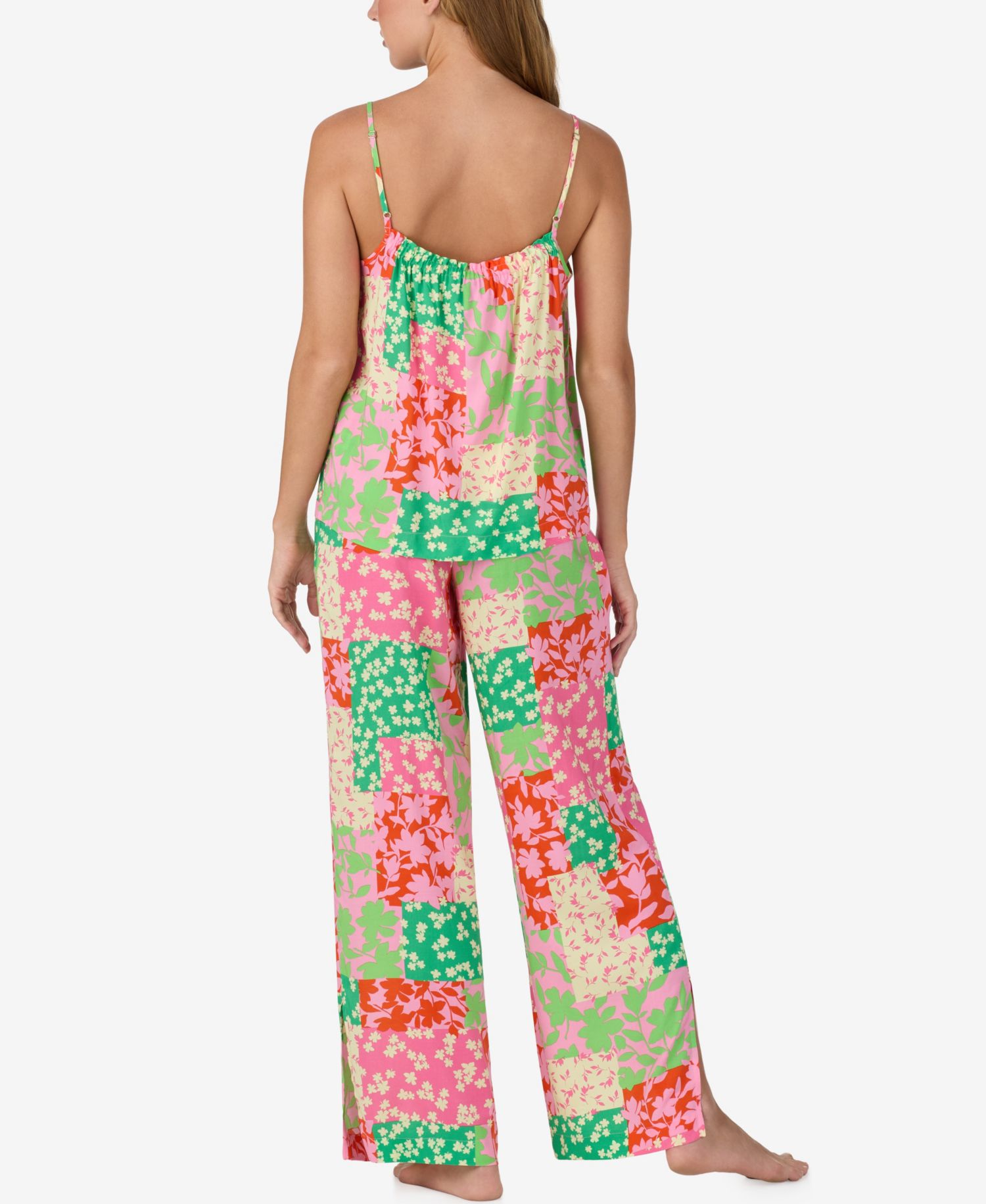 Women's Sleeveless Camisole Top and Long Pajama Pants, 2-Piece Set