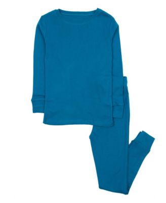 Toddler Matching Family Two Piece Cotton Long Sleeve Solid Color Pajamas 2T-5T