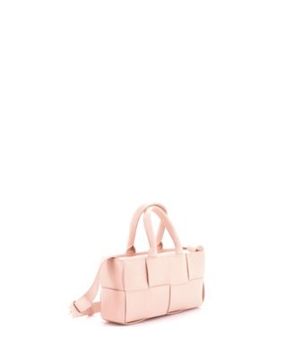 East West Arco Top Handle Shoulder Bag Maxi Intrecciato Leather