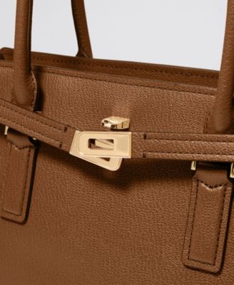 Michael Kors Hamilton Moderne Medium Leather slim shoulder Satchel Handbag