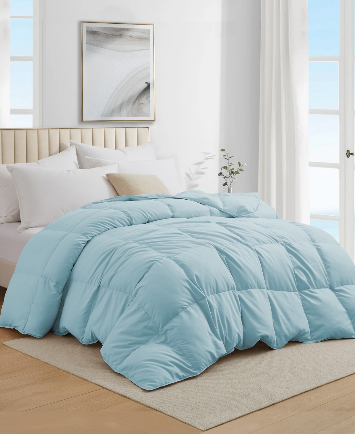 Unikome 300 Thread Count Cotton All-Season Goose Feather Comforter