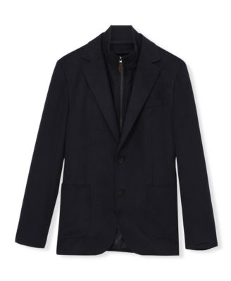 Men's Tailored-Fit Single-Breasted Blazer With Gilet Insert