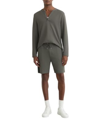 Men's Textured Drawstring Shorts