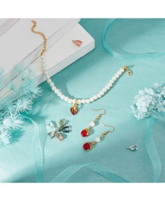 100 Pieces Brass Pinch Clip Bail Clasp Pendant Connector Jewelry Findings 5 Colors