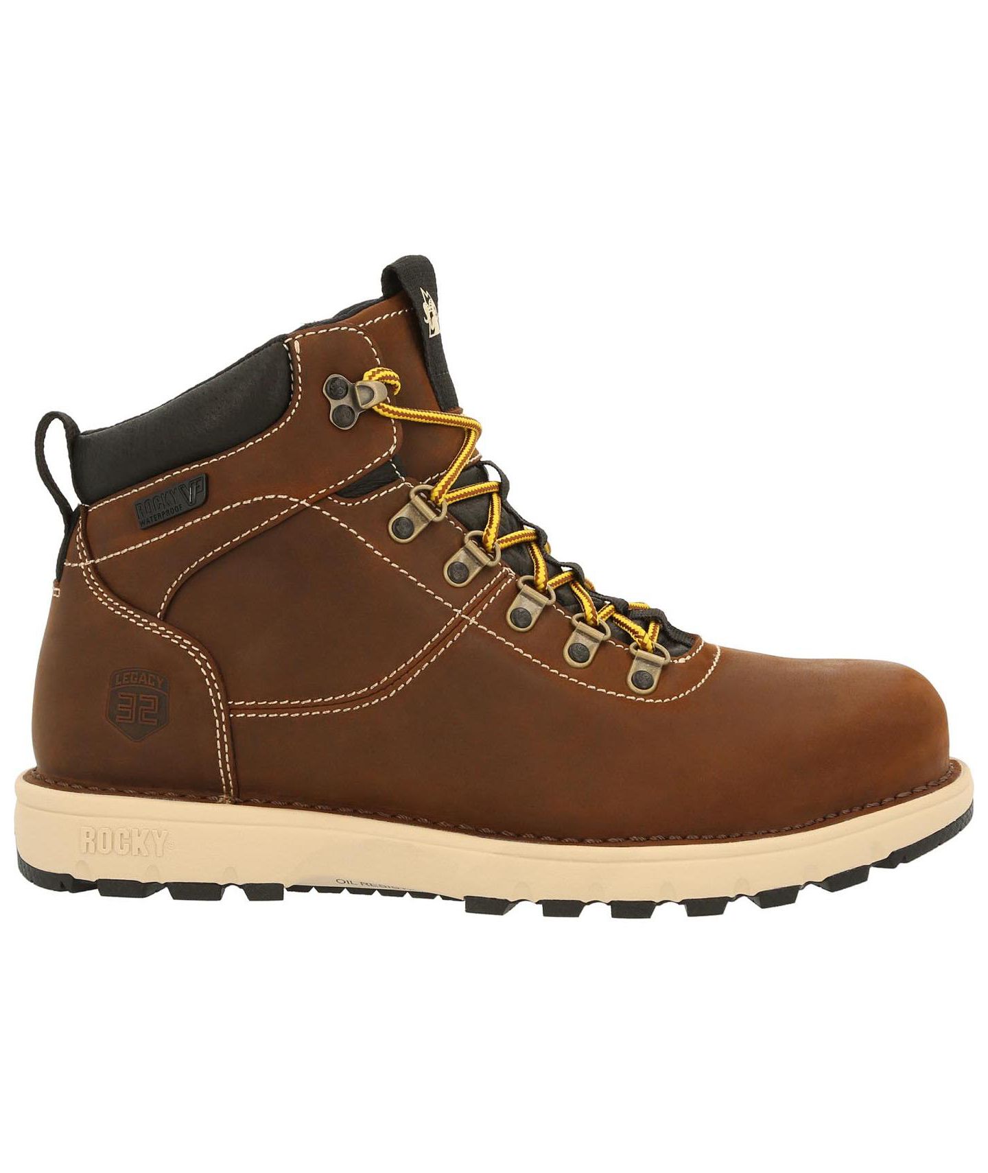 Мужские ботинки ROCKY Legacy 32 Composite Toe Waterproof Work Boot, цвет: Коричневый — фото 2