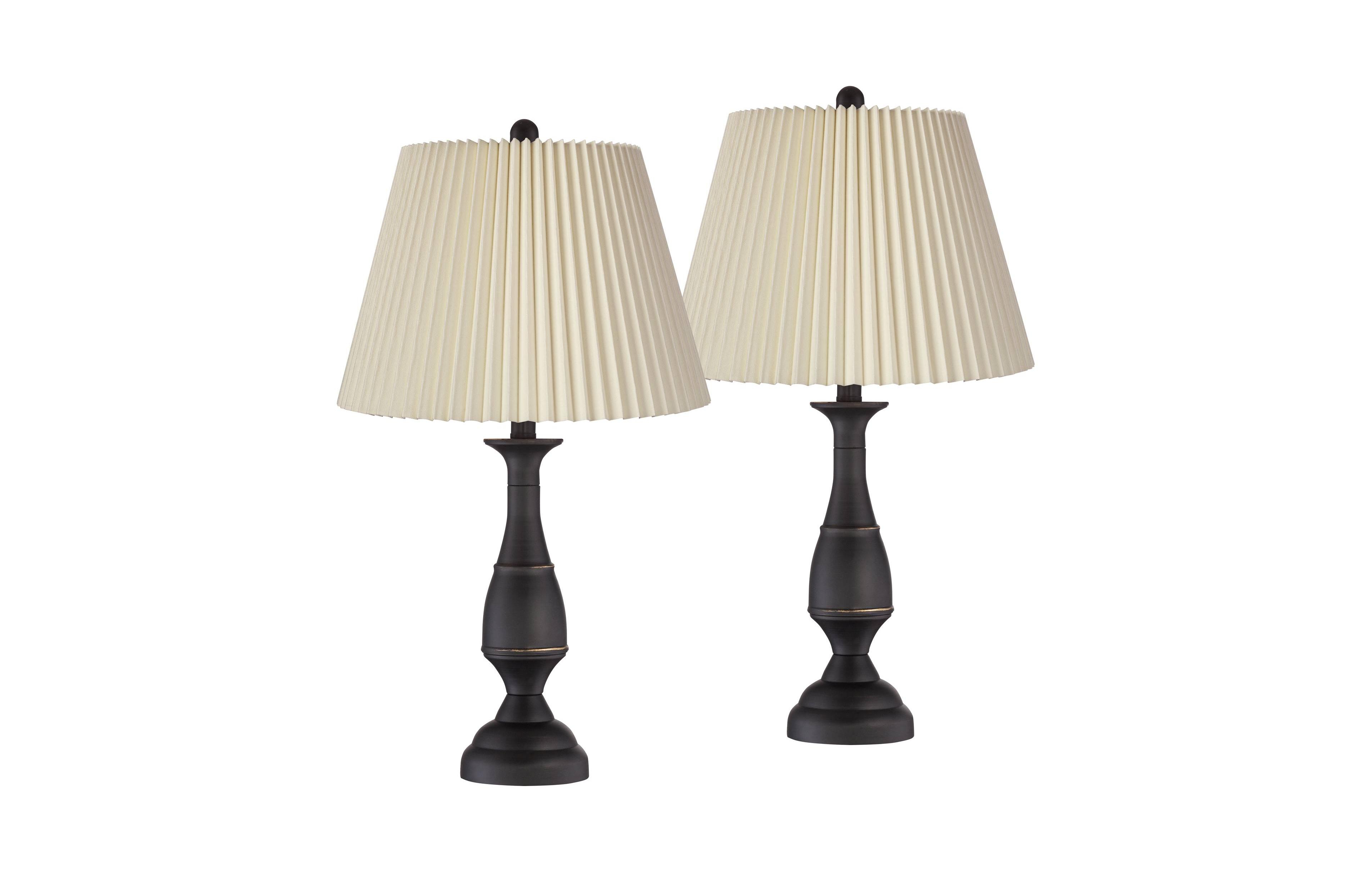 Regency Hill Ben Rustic Farmhouse Table Lamps 25" High Set of 2 Dark Bronze Metal Linen Pleated Shade for Bedroom Living Room Bedside Office