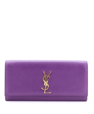 Long Classic Monogram Clutch Leather
