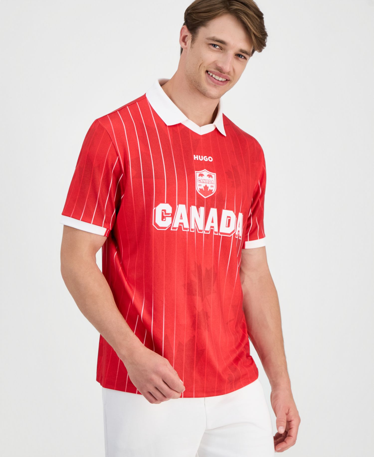 Men's Relaxed Fit Canada Football Polo Jersey