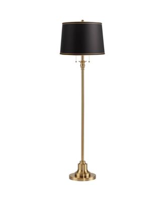 Dyna Traditional 58" Tall Standing Floor Lamp Skinny Pole Pull Chain
